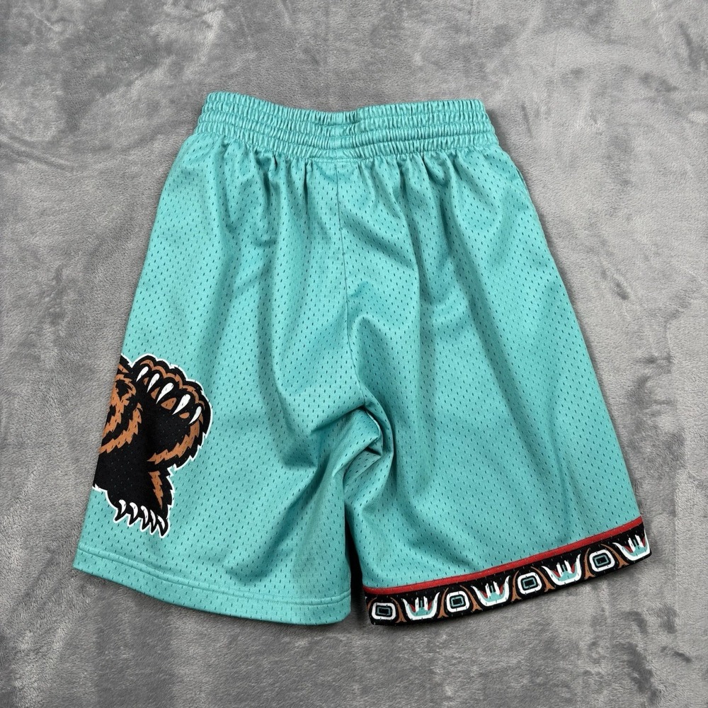 Mitchell Ness Memphis Grizzlies Shorts S Teal NBA Hardwood Classics Basketball - Picture 8 of 8